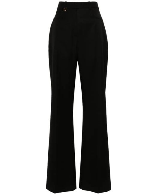 Jacquemus Black Le Pantalon Sauge Flared Trousers
