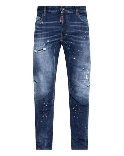 Vaqueros de algodón DSquared² de hombre de color Blue