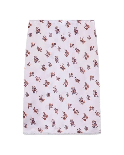 Dorothee Schumacher Pink Floral-Print Midi Skirt