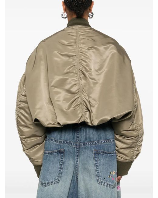 Maison Mihara Yasuhiro Natural Cropped Bomber Jacket