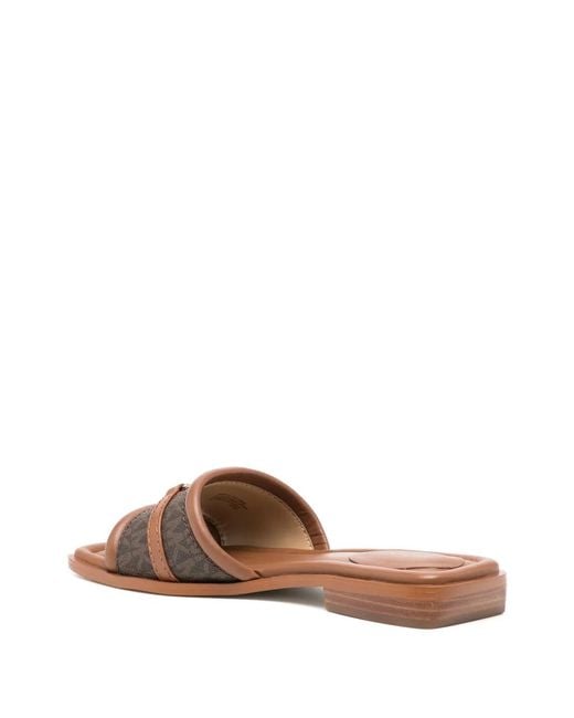 Michael Kors Brown Mandy Sandals