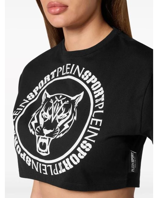 Philipp Plein クロップド Tシャツ Black