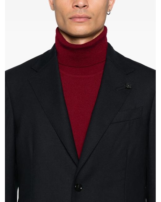 Lardini Black Two-Button Pocket Suit for men