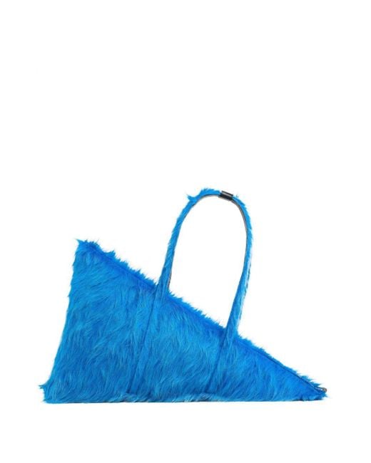 Marni Blue Prisma Shearling Tote Bag for men