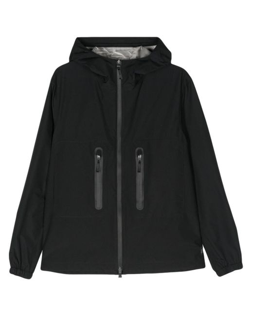Herno Black Gore-tex® Hooded Jacket for men