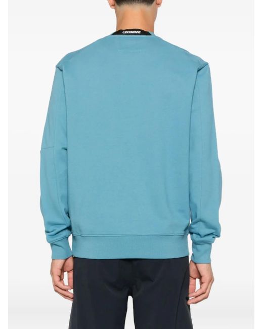 C P Company Sweater Met Logoprint in het Blue voor heren