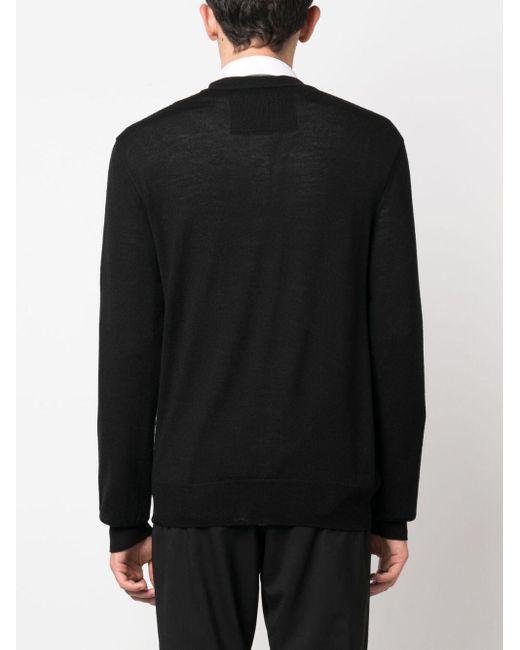 Jersey con logo bordado Givenchy de hombre de color Black