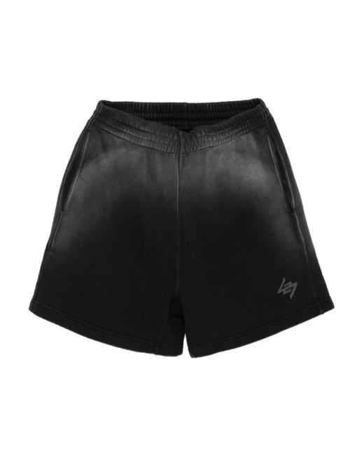 REPRESENT 247 Black Motion Track Shorts for men