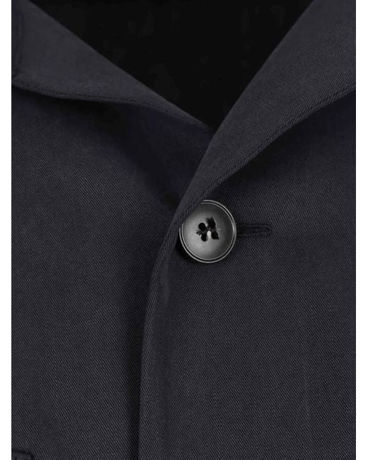 Canali Blue Pocket Button Jacket for men