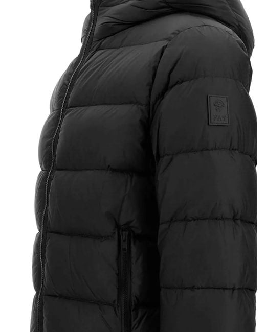 Fay Black Double-Front Quilted Jacket for men