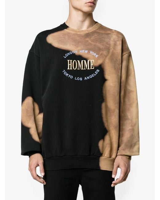 Balenciaga Oversized Homme Sweatshirt in Black for Men Lyst