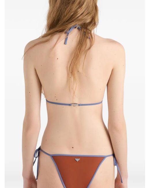 Prada White Jersey Bikini Bottoms