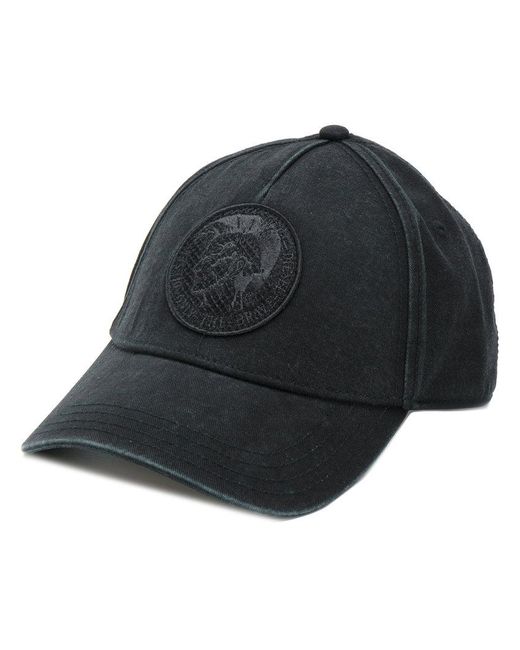 Diesel Logo Baseball Cap in Black for Men | Lyst