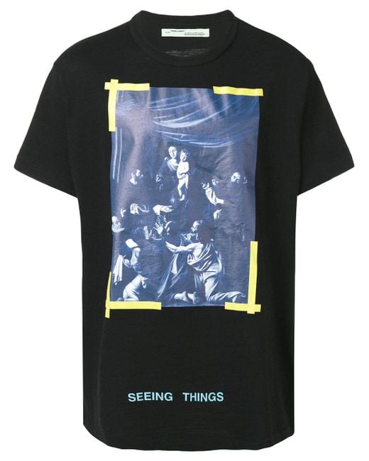 Off White c o Virgil Abloh Seeing Things T shirt in Black for Men Lyst