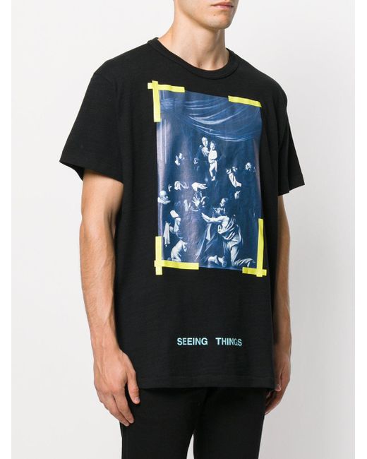 Off White c o Virgil Abloh Seeing Things T shirt in Black for Men Lyst