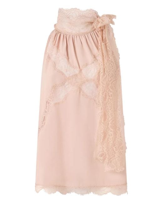 Pinko Pink Lace-Bow Top