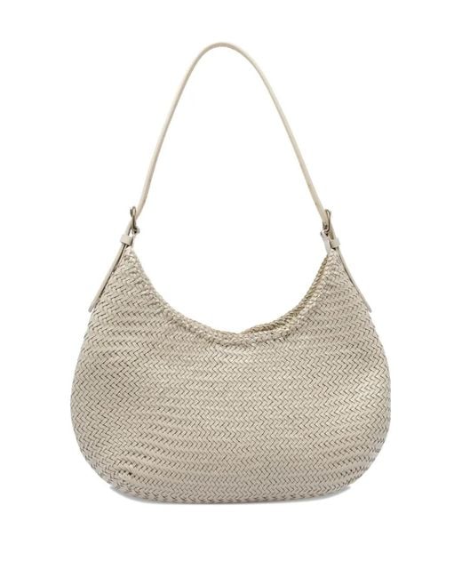Dragon Diffusion Gray Luna Mezza Shoulder Bag