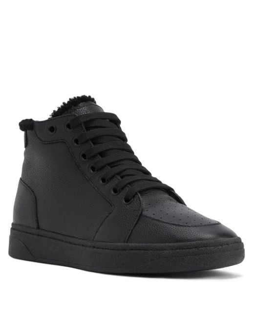 Giuseppe Zanotti Black Baskets Montantes Gz94 En Peau Lainée for men