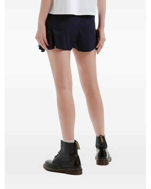 Musium Div. Blue Pleated Cargo Shorts