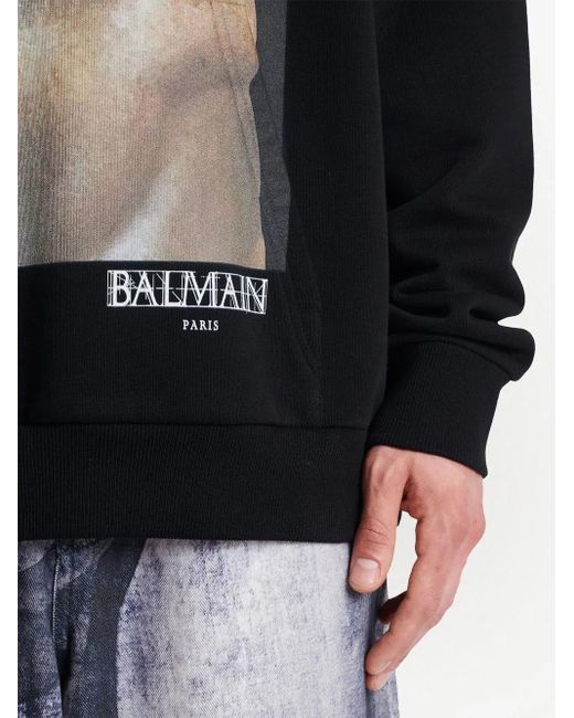 Balmain Black Sweatshirts for men