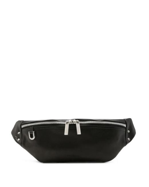 Rick Owens Black Leather Belt Bag