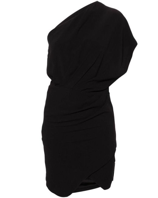 Robe courte Camelia à une épaule IRO en coloris Black