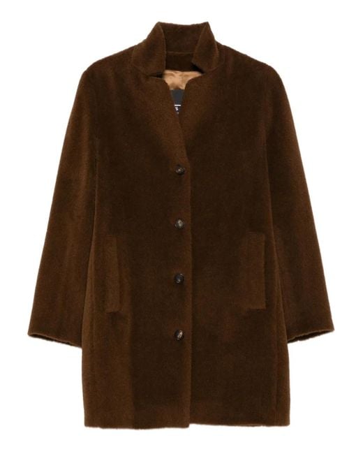 Abrigo con botones ROSSO35 de color Brown