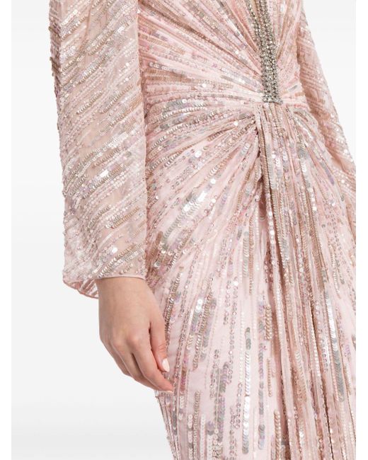 Jenny Packham Pink Darcy Embroidered Gown