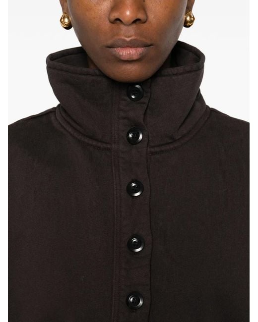 Citizens of Humanity Black Mirelle Funnel-Neck Sweatshirt
