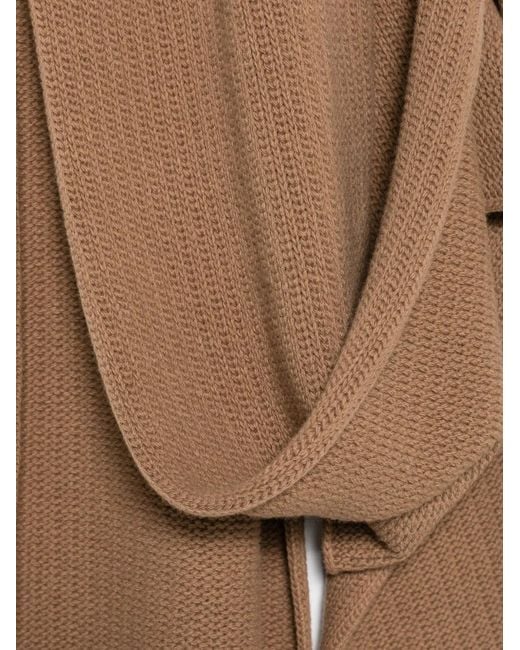 Moncler Natural Logo-Patch Scarf for men