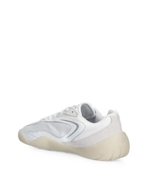 Baskets Side À Inserts Mesh Et Daim Lacoste en coloris White