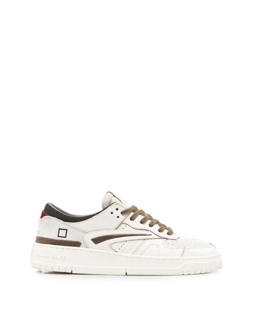 Date White Torneo Lace-Up Sneakers for men