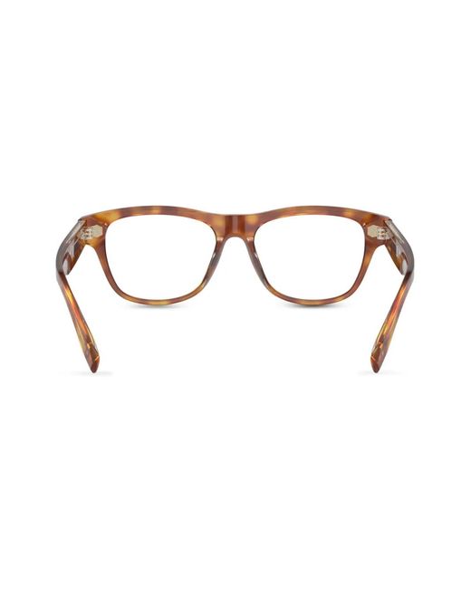 Brunello Cucinelli Brown Bc3005 Rectangle-Frame Glasses for men