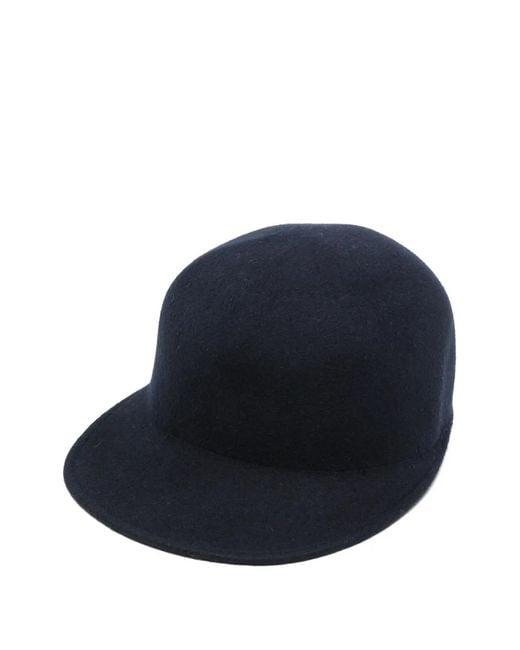 Fabiana Filippi Blue Wool Baseball Cap