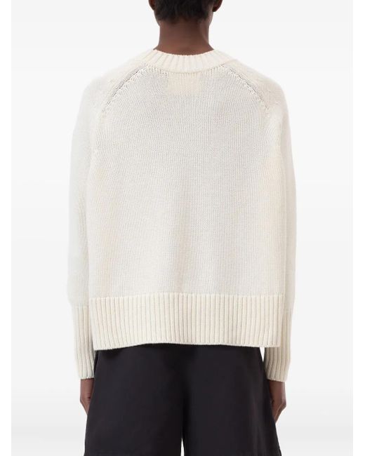 Closed White Crew-Neck Jumper