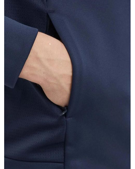 Helly Hansen Blue Zip-Up Stand-Neck Sweatshirt for men