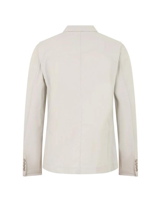 Herno White Double-Breasted Blazer for men
