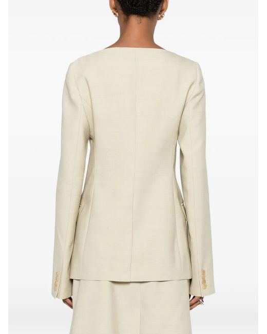 Calvin Klein Natural Camille Square-Neck Jacket