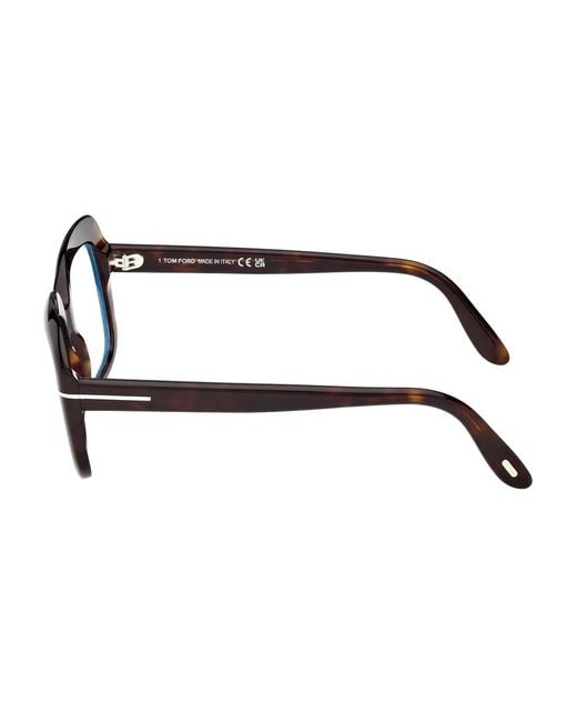 Tom Ford Brown Square-Frame Glasses