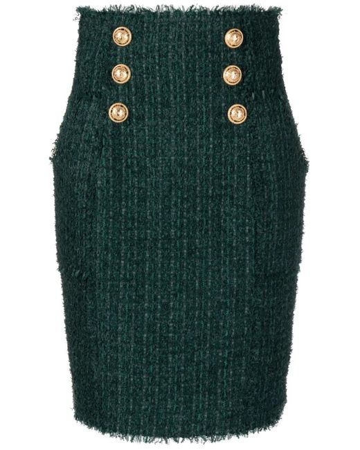 Gonna A Matita di Balmain in Green