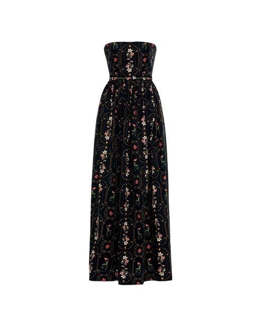 Agua Bendita Black Lienzo Noche Maxi Dress