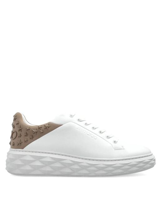 Jimmy Choo Diamond Maxi Sneakers in White für Herren