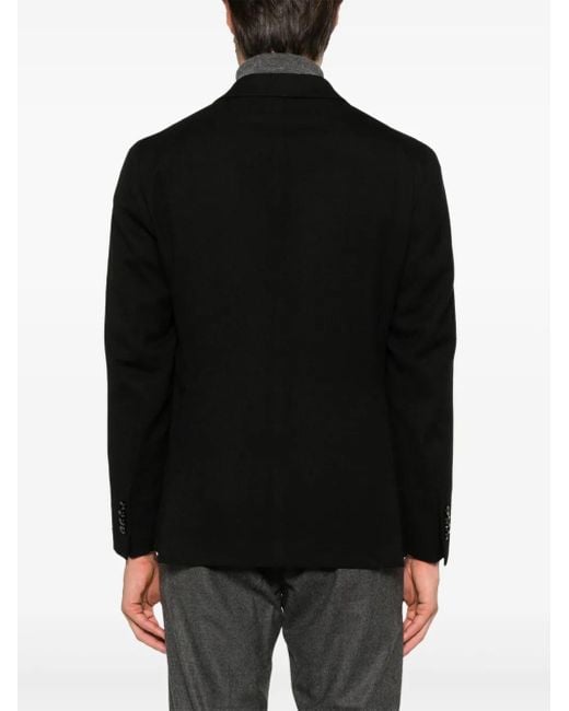 Tagliatore Black Virgin Wool Blazer for men