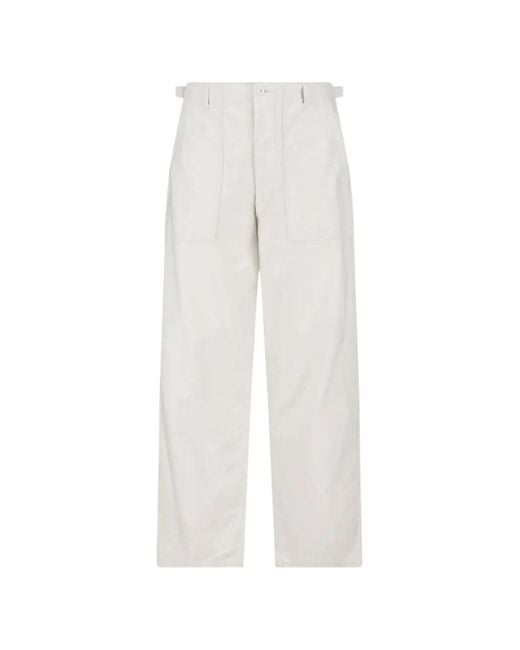 Kaptain Sunshine White Baker Trousers for men