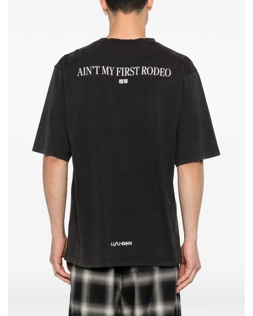 LỰU ĐẠN Black Horse-Graphic T-Shirt for men