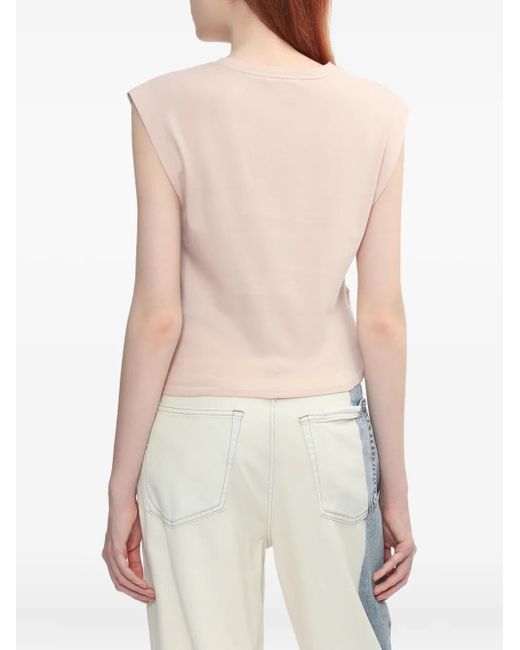 Rag & Bone Pink Cap-Sleeve Tank Top