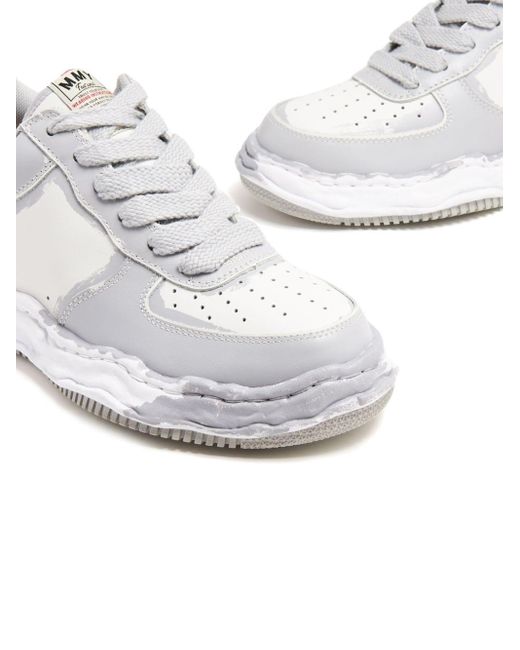 Maison Mihara Yasuhiro White Wayne Leather Sneakers for men