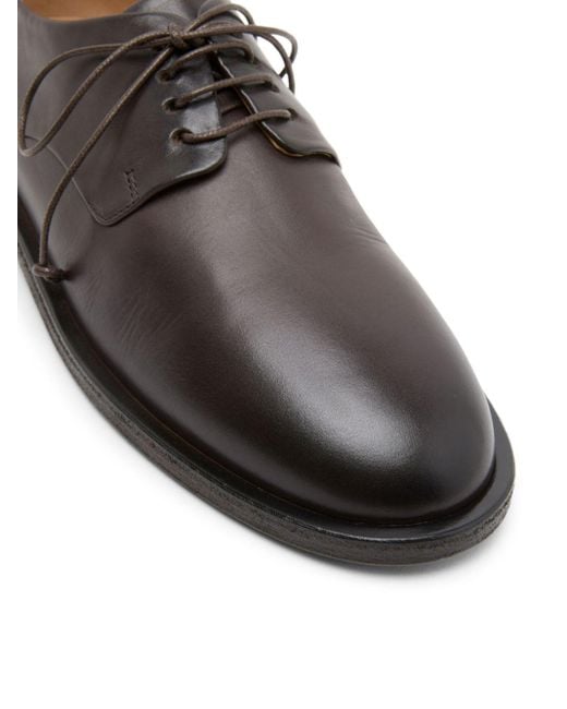Marsèll Brown Round-toe Leather Shoes