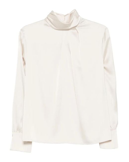 D.exterior White Oberteil mit Stehkragen
