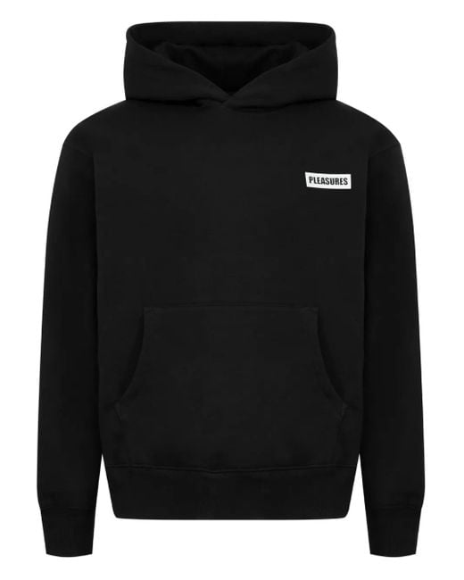Pleasures Black Workman Graphic-Print Hoodie for men